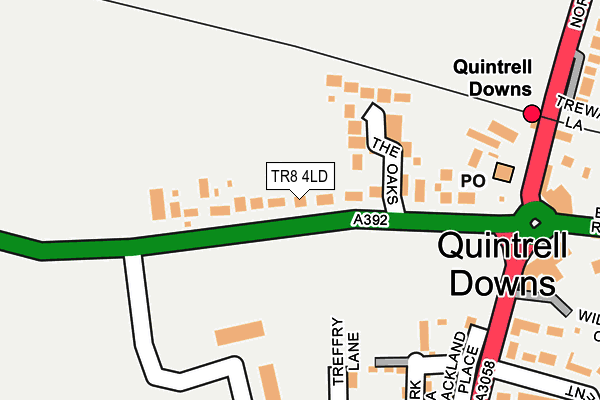 TR8 4LD map - OS OpenMap – Local (Ordnance Survey)