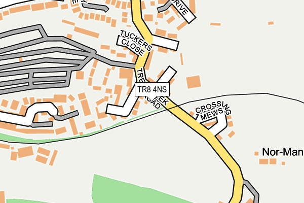 TR8 4NS map - OS OpenMap – Local (Ordnance Survey)