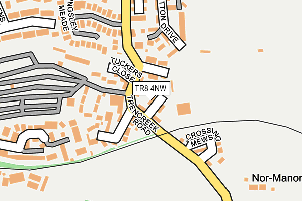 TR8 4NW map - OS OpenMap – Local (Ordnance Survey)
