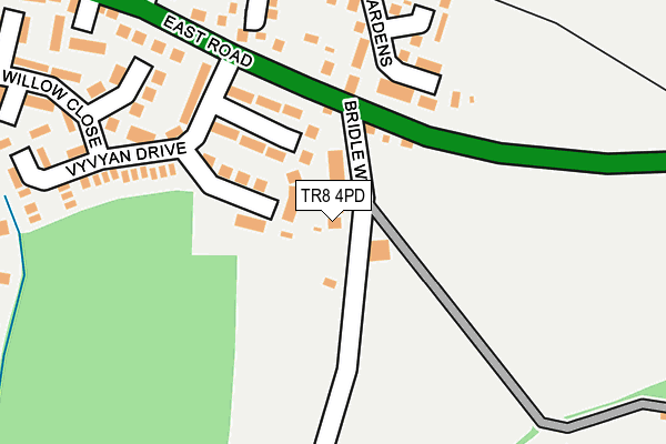 TR8 4PD map - OS OpenMap – Local (Ordnance Survey)