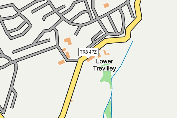 TR8 4PZ map - OS OpenMap – Local (Ordnance Survey)