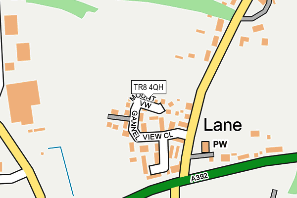 TR8 4QH map - OS OpenMap – Local (Ordnance Survey)
