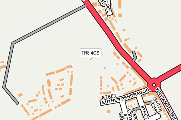 TR8 4QS map - OS OpenMap – Local (Ordnance Survey)
