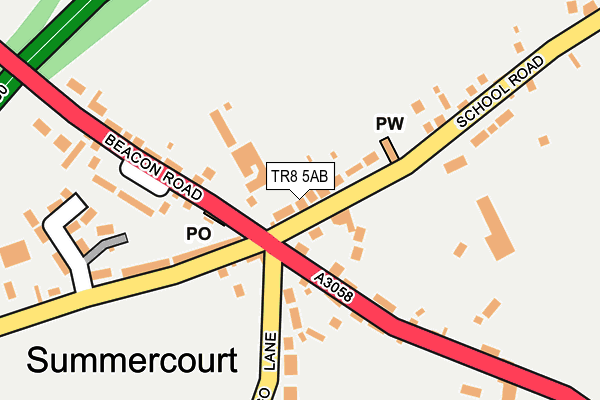 TR8 5AB map - OS OpenMap – Local (Ordnance Survey)