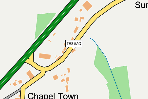 TR8 5AQ map - OS OpenMap – Local (Ordnance Survey)