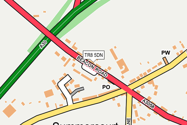 TR8 5DN map - OS OpenMap – Local (Ordnance Survey)