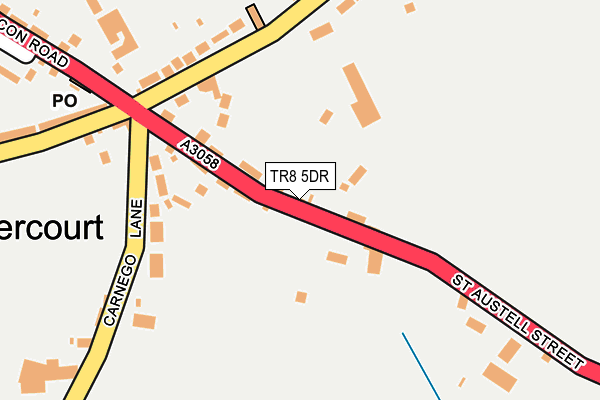 TR8 5DR map - OS OpenMap – Local (Ordnance Survey)