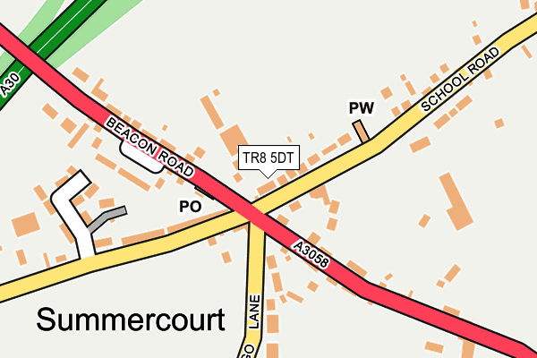TR8 5DT map - OS OpenMap – Local (Ordnance Survey)