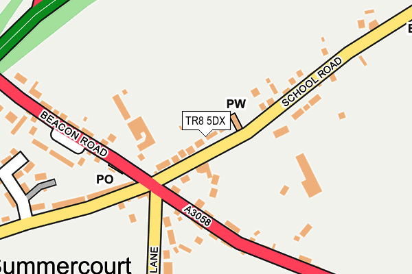 TR8 5DX map - OS OpenMap – Local (Ordnance Survey)