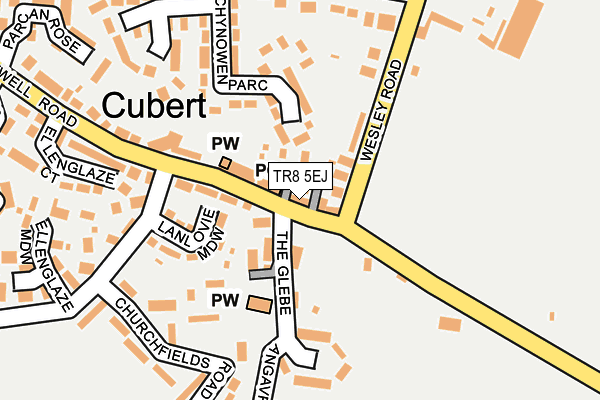 TR8 5EJ map - OS OpenMap – Local (Ordnance Survey)