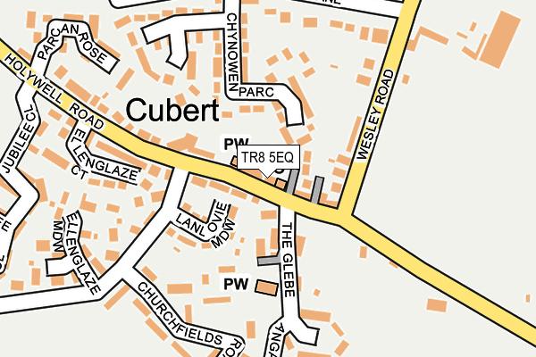 TR8 5EQ map - OS OpenMap – Local (Ordnance Survey)