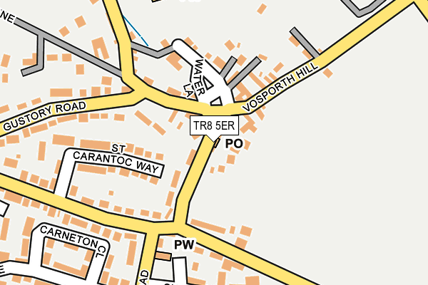 TR8 5ER map - OS OpenMap – Local (Ordnance Survey)