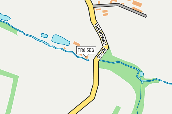 TR8 5ES map - OS OpenMap – Local (Ordnance Survey)