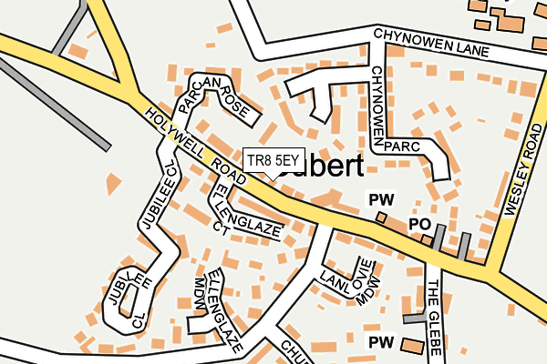 TR8 5EY map - OS OpenMap – Local (Ordnance Survey)