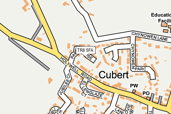TR8 5FA map - OS OpenMap – Local (Ordnance Survey)