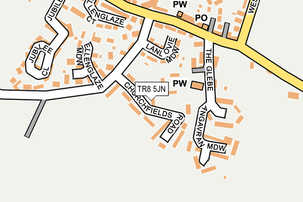 TR8 5JN map - OS OpenMap – Local (Ordnance Survey)