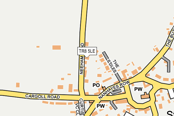 TR8 5LE map - OS OpenMap – Local (Ordnance Survey)