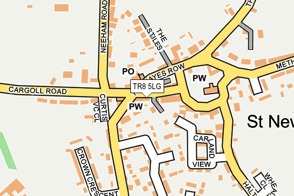 TR8 5LG map - OS OpenMap – Local (Ordnance Survey)