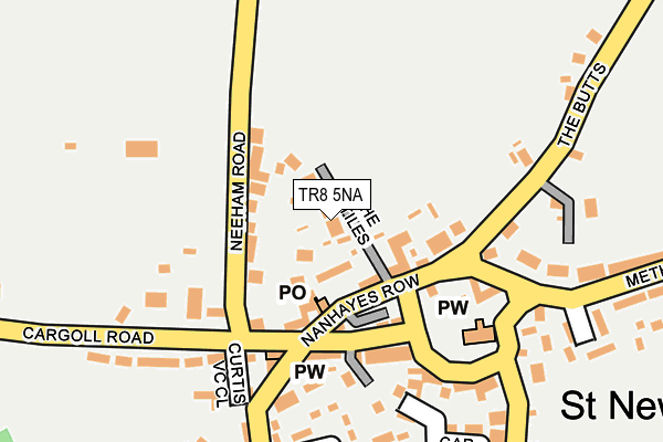 TR8 5NA map - OS OpenMap – Local (Ordnance Survey)