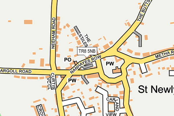 TR8 5NB map - OS OpenMap – Local (Ordnance Survey)