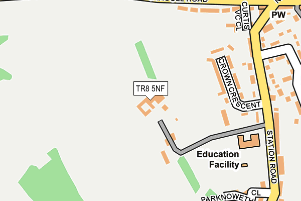 TR8 5NF map - OS OpenMap – Local (Ordnance Survey)