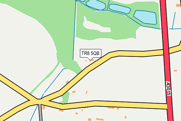 TR8 5QB map - OS OpenMap – Local (Ordnance Survey)