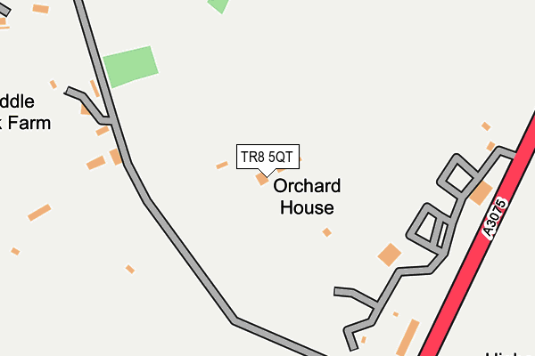 TR8 5QT map - OS OpenMap – Local (Ordnance Survey)