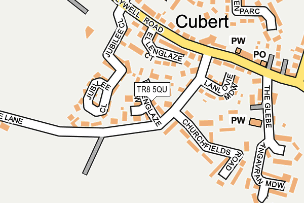 TR8 5QU map - OS OpenMap – Local (Ordnance Survey)