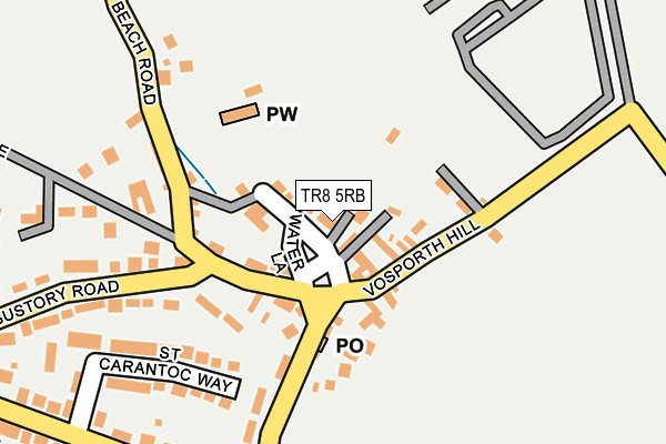 TR8 5RB map - OS OpenMap – Local (Ordnance Survey)