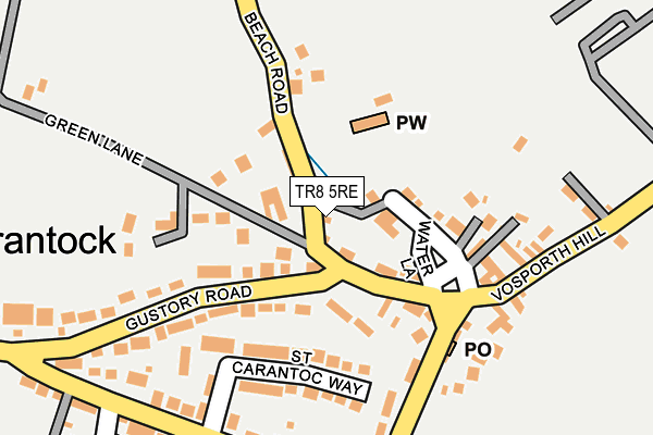 TR8 5RE map - OS OpenMap – Local (Ordnance Survey)
