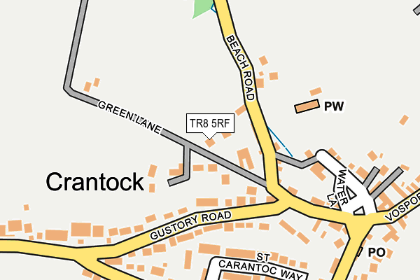 TR8 5RF map - OS OpenMap – Local (Ordnance Survey)