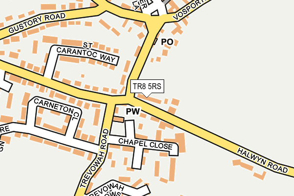 TR8 5RS map - OS OpenMap – Local (Ordnance Survey)