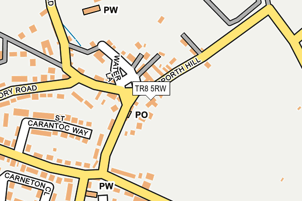 TR8 5RW map - OS OpenMap – Local (Ordnance Survey)