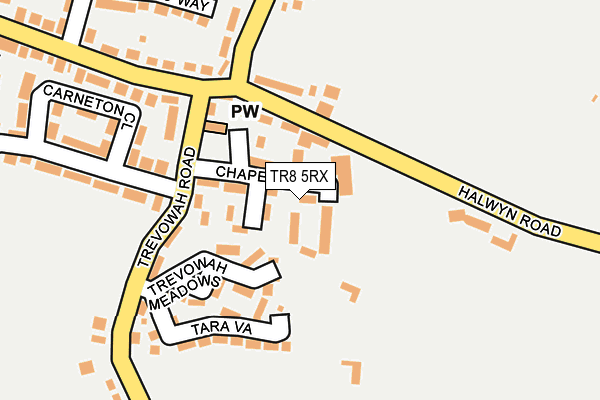 TR8 5RX map - OS OpenMap – Local (Ordnance Survey)