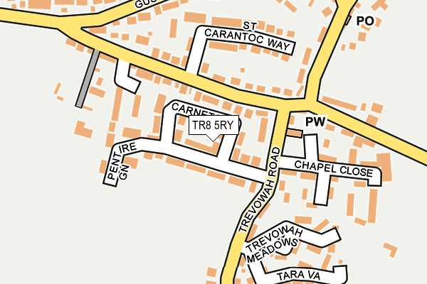 TR8 5RY map - OS OpenMap – Local (Ordnance Survey)