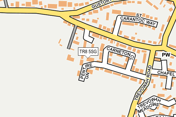 TR8 5SG map - OS OpenMap – Local (Ordnance Survey)