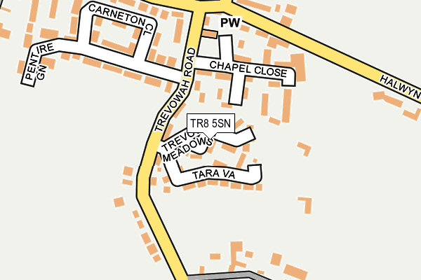 TR8 5SN map - OS OpenMap – Local (Ordnance Survey)