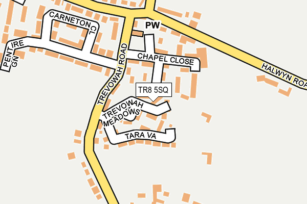 TR8 5SQ map - OS OpenMap – Local (Ordnance Survey)