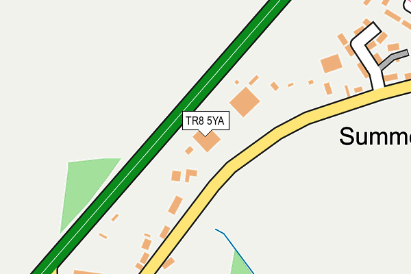 TR8 5YA map - OS OpenMap – Local (Ordnance Survey)