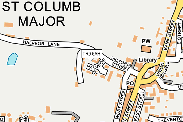 TR9 6AH map - OS OpenMap – Local (Ordnance Survey)