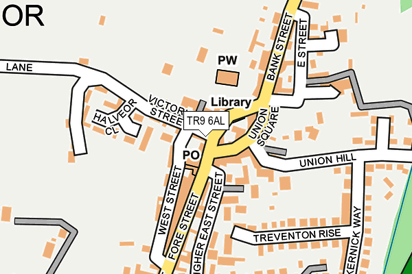 TR9 6AL map - OS OpenMap – Local (Ordnance Survey)