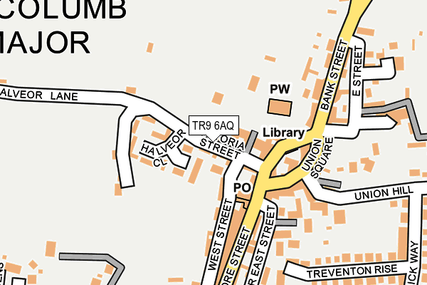 TR9 6AQ map - OS OpenMap – Local (Ordnance Survey)