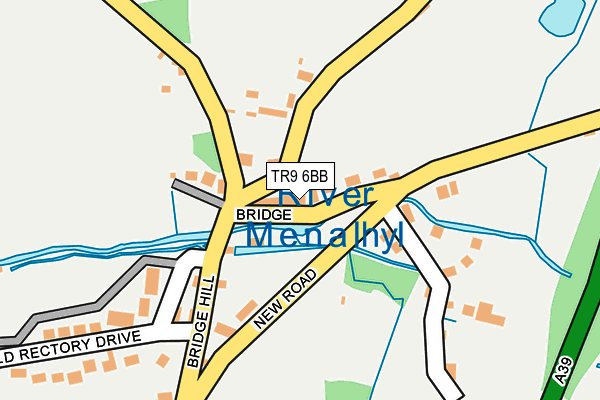 TR9 6BB map - OS OpenMap – Local (Ordnance Survey)