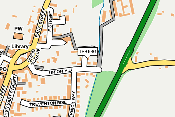 TR9 6BG map - OS OpenMap – Local (Ordnance Survey)