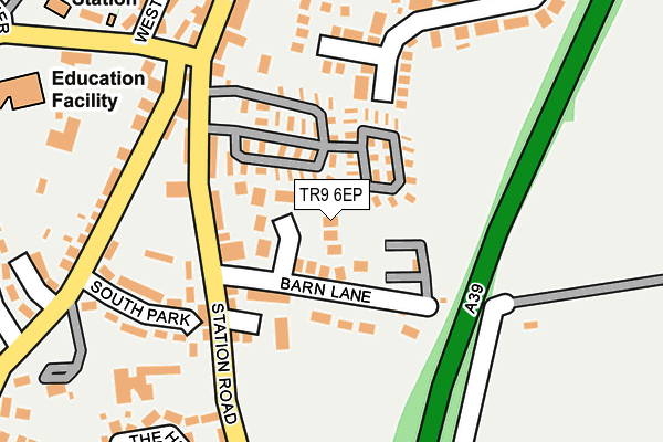 TR9 6EP map - OS OpenMap – Local (Ordnance Survey)