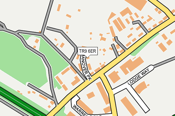 TR9 6ER map - OS OpenMap – Local (Ordnance Survey)