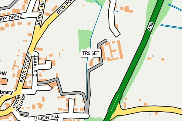 TR9 6ET map - OS OpenMap – Local (Ordnance Survey)