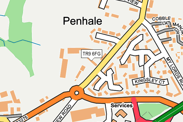 TR9 6FG map - OS OpenMap – Local (Ordnance Survey)