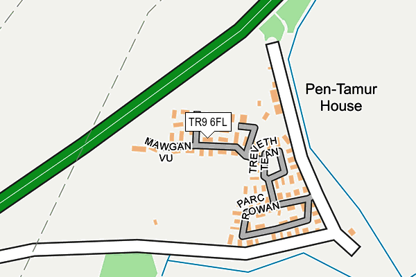 TR9 6FL map - OS OpenMap – Local (Ordnance Survey)