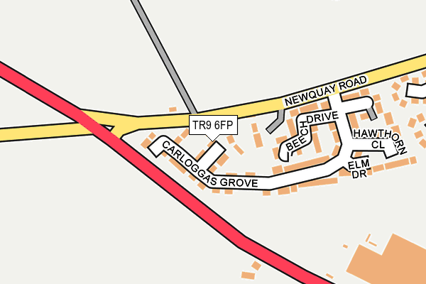 TR9 6FP map - OS OpenMap – Local (Ordnance Survey)